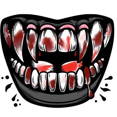 vampire teeth