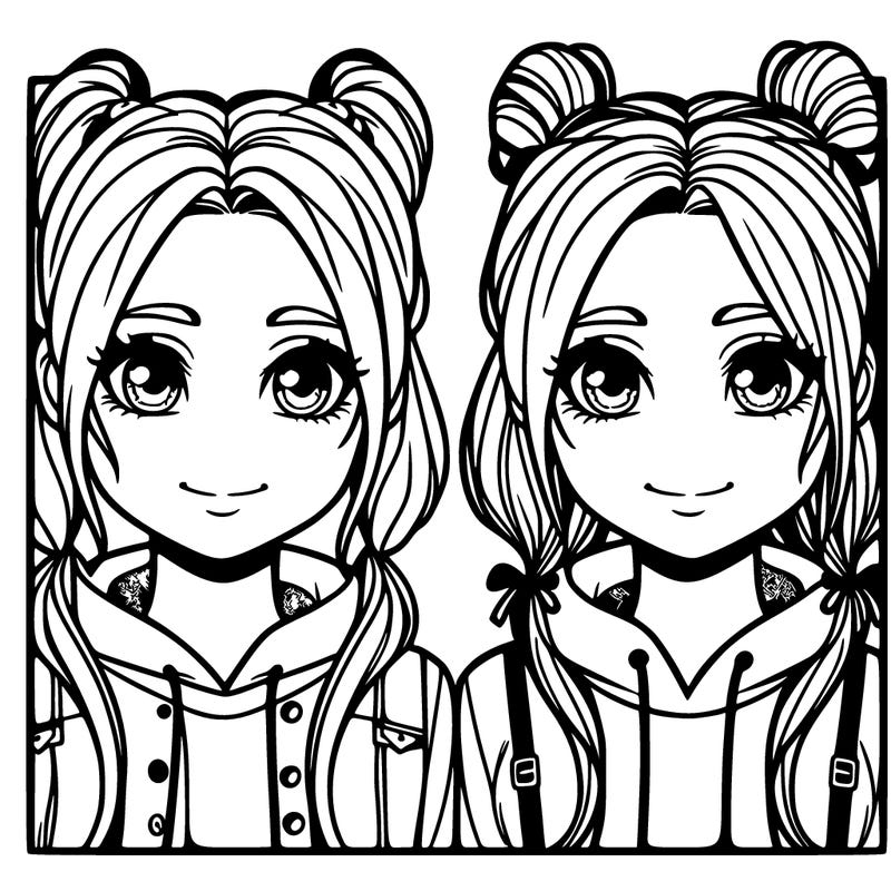 teenager girls twins