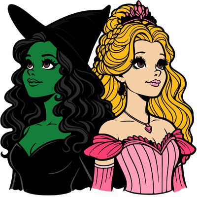 'elphaba and glinda (realistic)