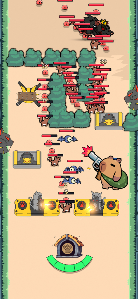 Capybara Go : Tower Rush 2D | Cute Merge Tower Defense