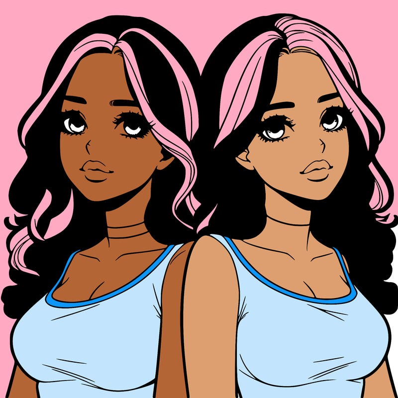 realistic twin sisters