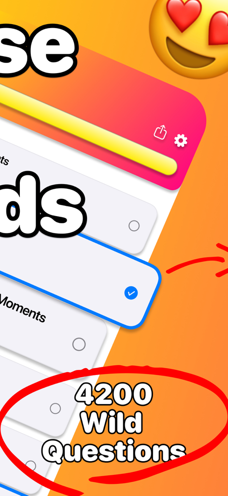 Exposed - Never Have I Ever - Exposed app screenshot featuring over 4200 wild questions for adult party games.