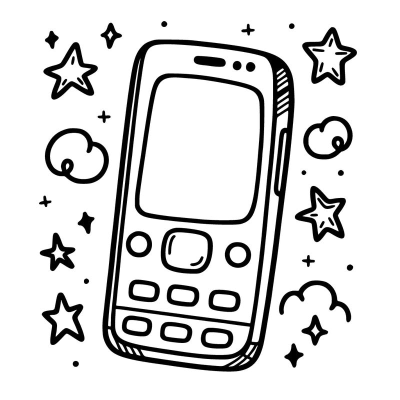 phone with no design on it