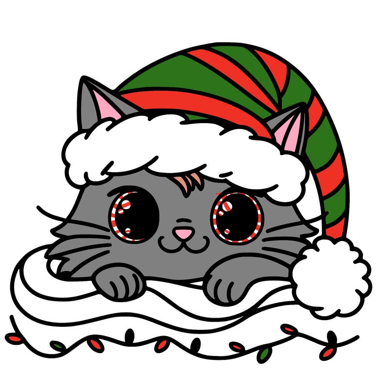 cat christmas