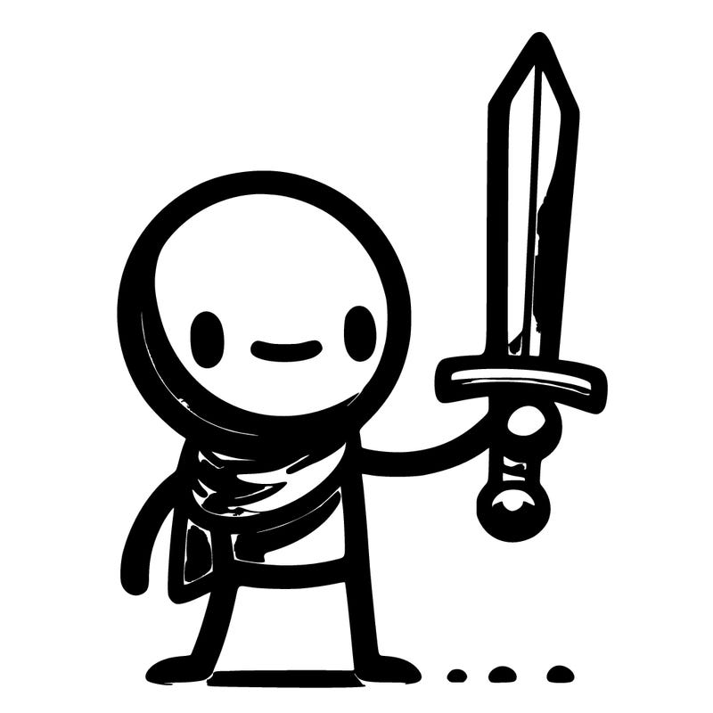 stickman with a sword
