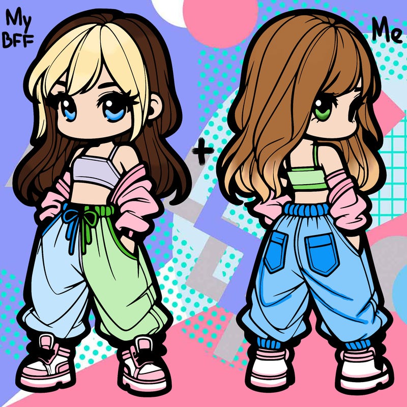 girl in crop top and baggy pants