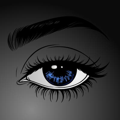 eye closed realistic