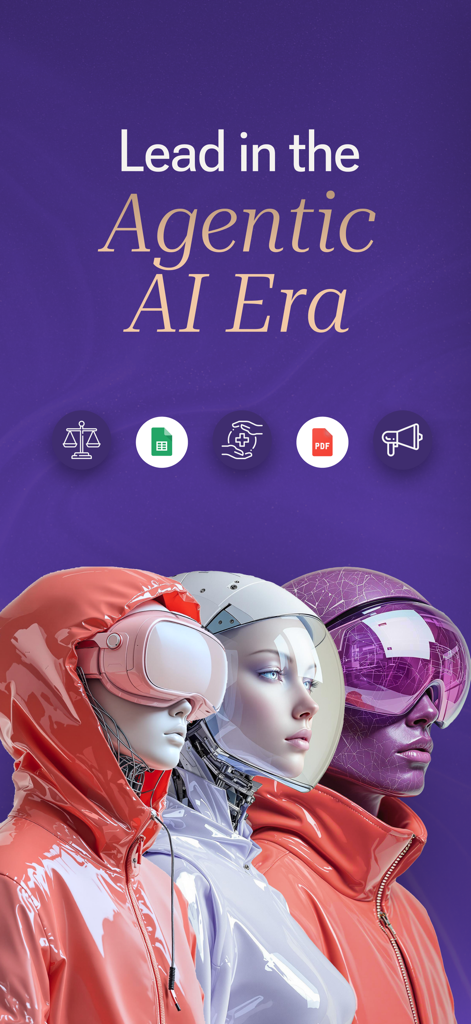 Tess AI - Tess AI promotional banner featuring futuristic AI agents and professional tool icons for business productivity