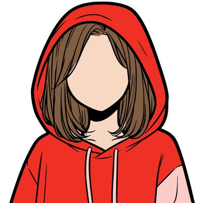 a faceless girl in a hoddie