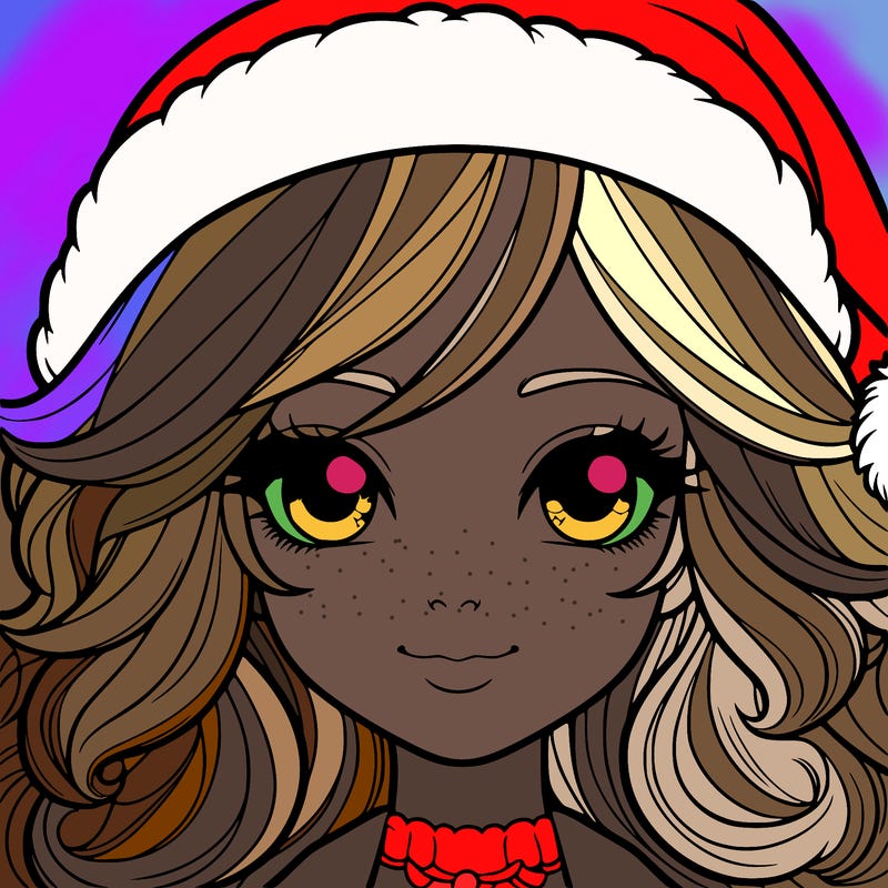 realistic christmas girl