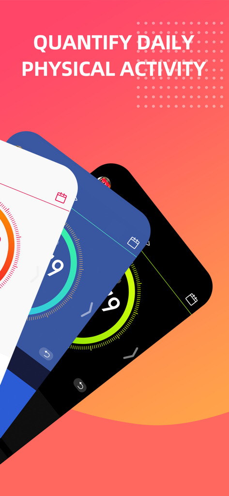 DeepFit - DeepFit app interface showing daily physical activity tracking with circular progress rings