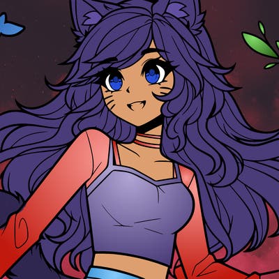 aphmau cat wolf human girl