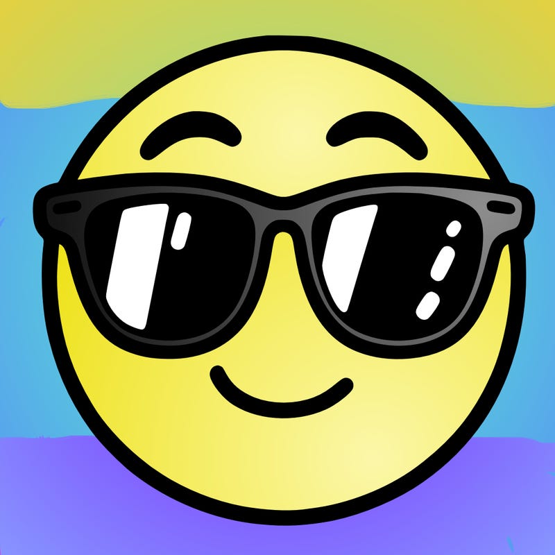 emoji with sunglasses