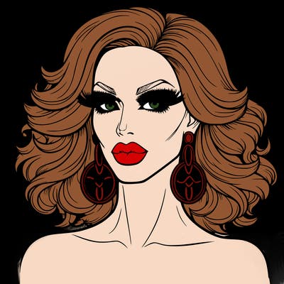 realistic drag queen