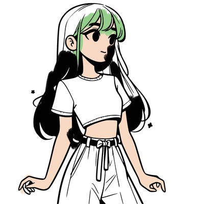 girl in a cute crop top