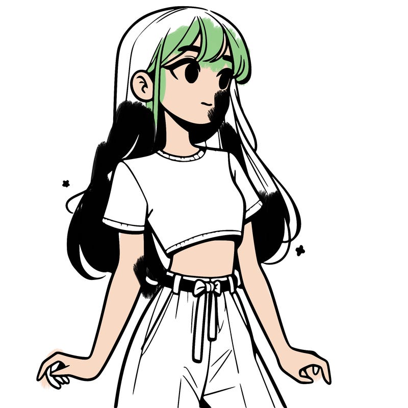 girl in a cute crop top