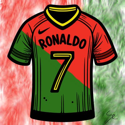 soccer jersey name ronaldo number seven