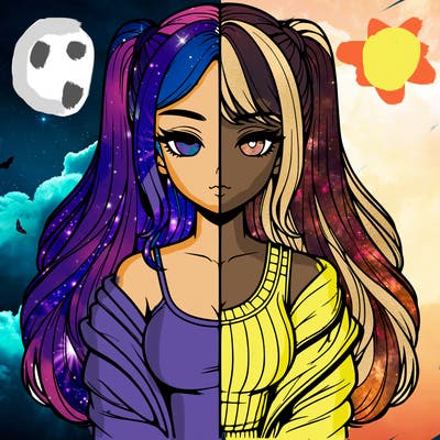 realistic girl split