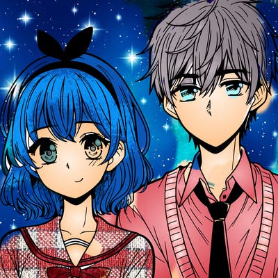 manga girl and boy