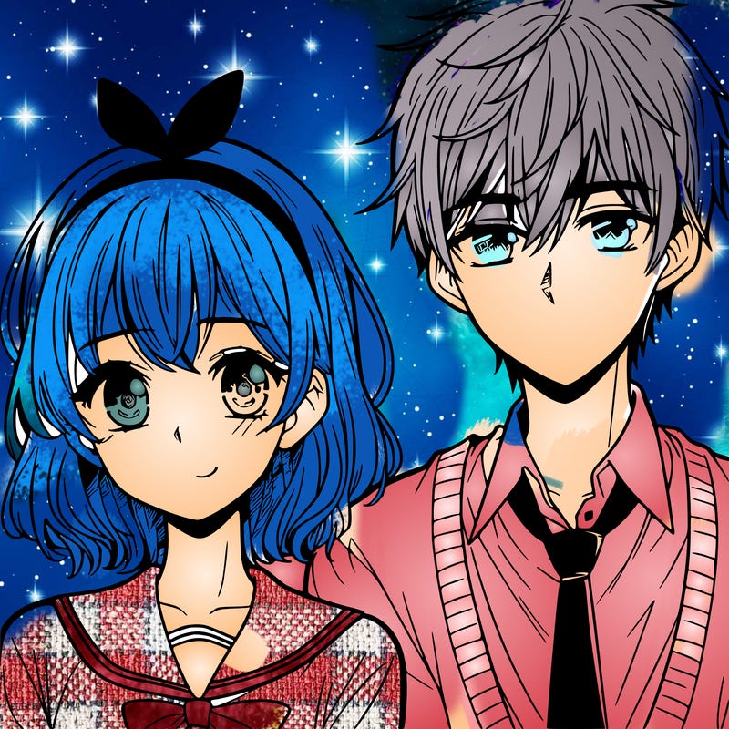 manga girl and boy