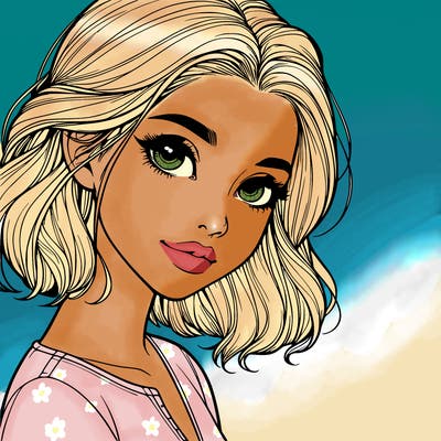 beautiful realistic girl