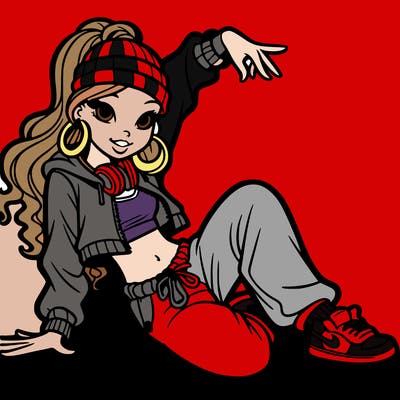 hip-hop dance girl
