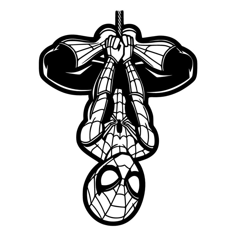 spiderman upside down