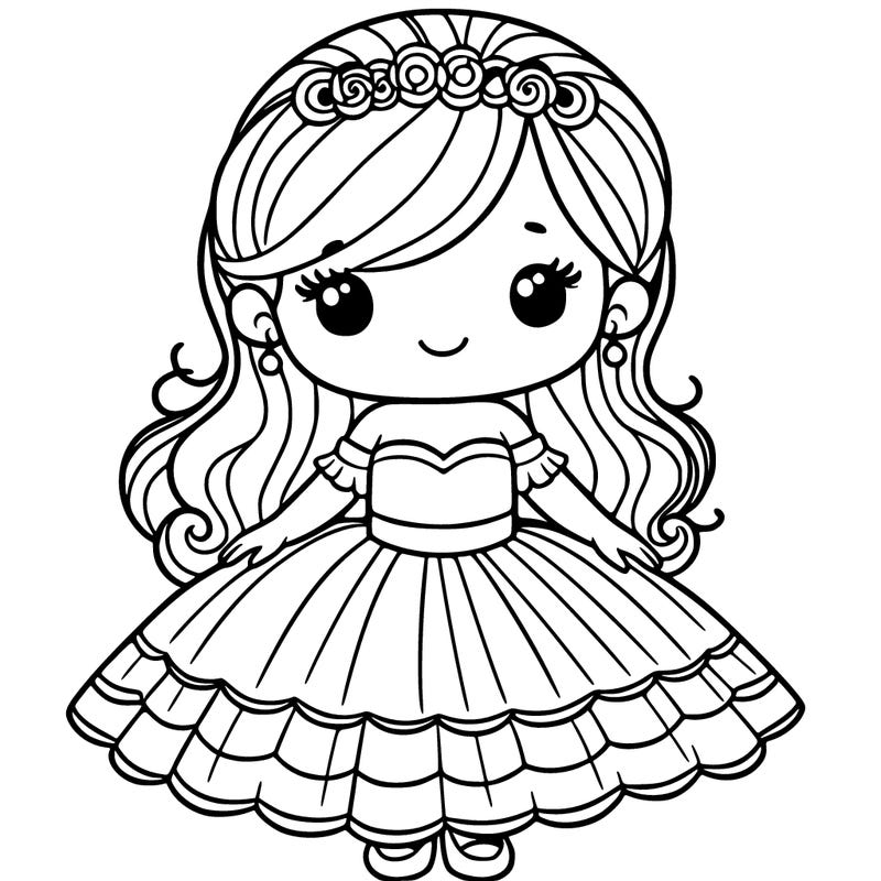 girl in a fancy dress