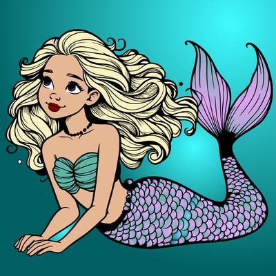 a realistic mermaid