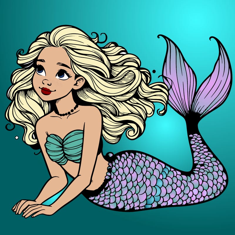 a realistic mermaid