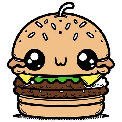 burger cute