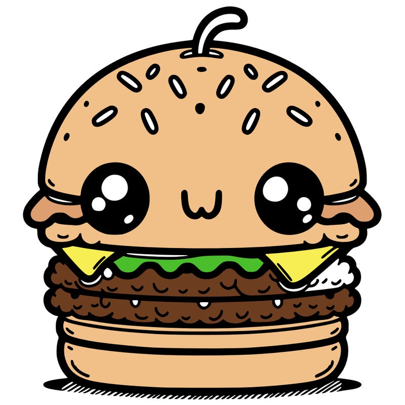 burger cute