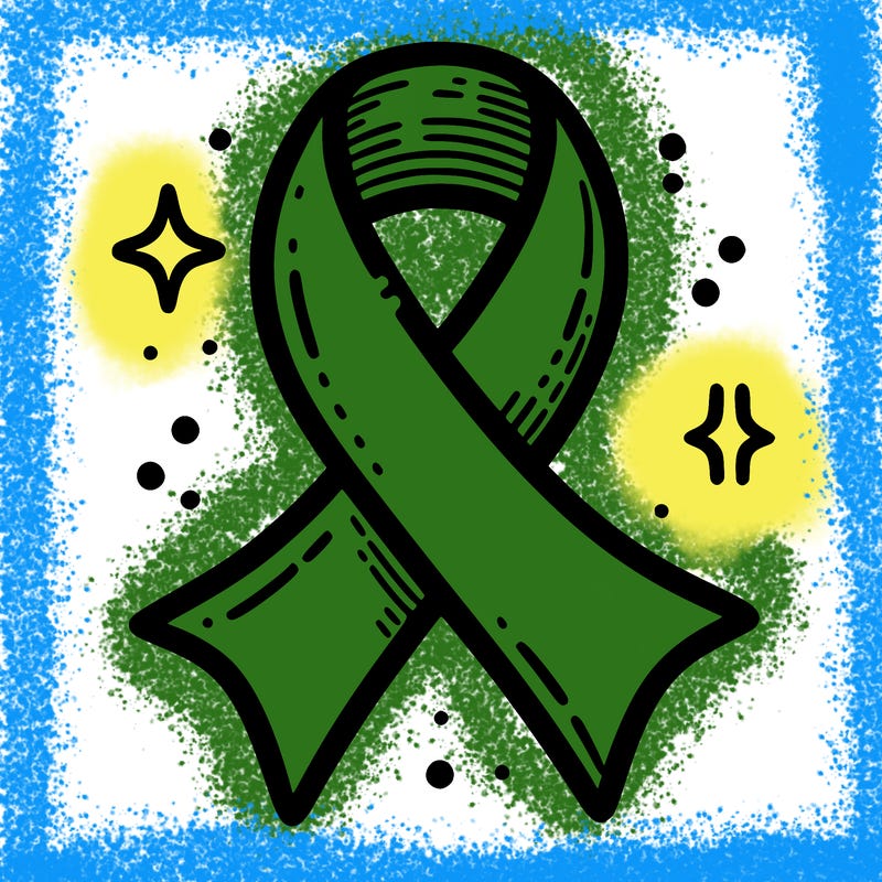 ribbon symbol of national breast cancer awareness month