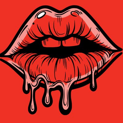 lips that look realistic and drip