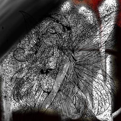 ethereal realistic fairy girl