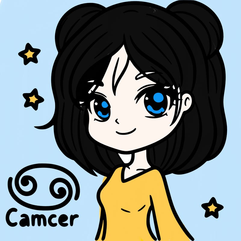 a girl with the cancer zodiac sign