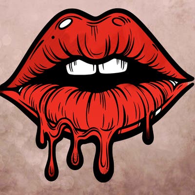 lips that look realistic and drip