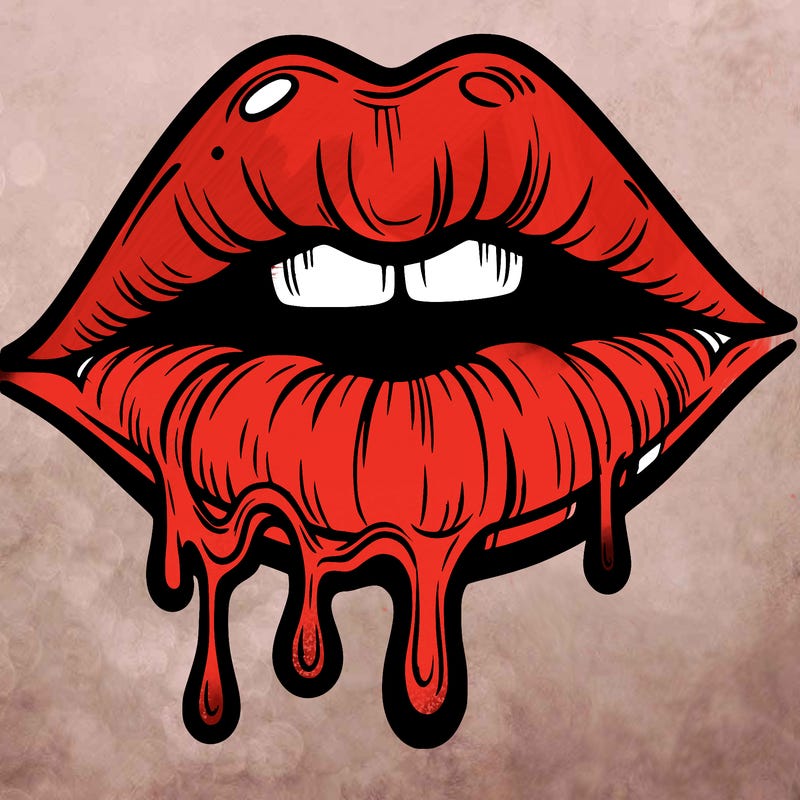 lips that look realistic and drip