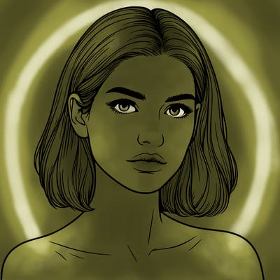 realistic portrait of woman