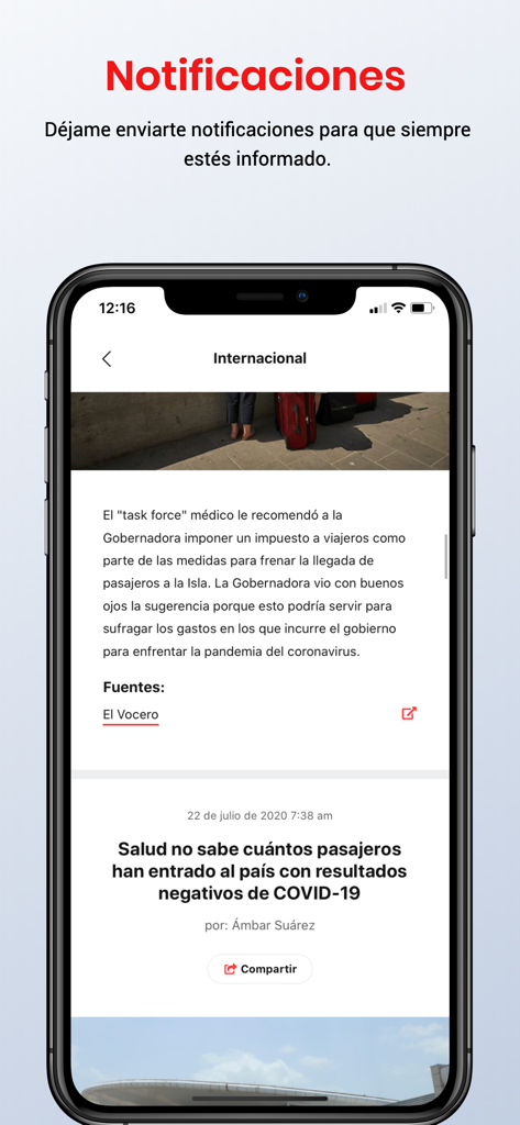 Smartphone screen displaying a news article with cited sources in the Jay Fonseca app under a notifications header.