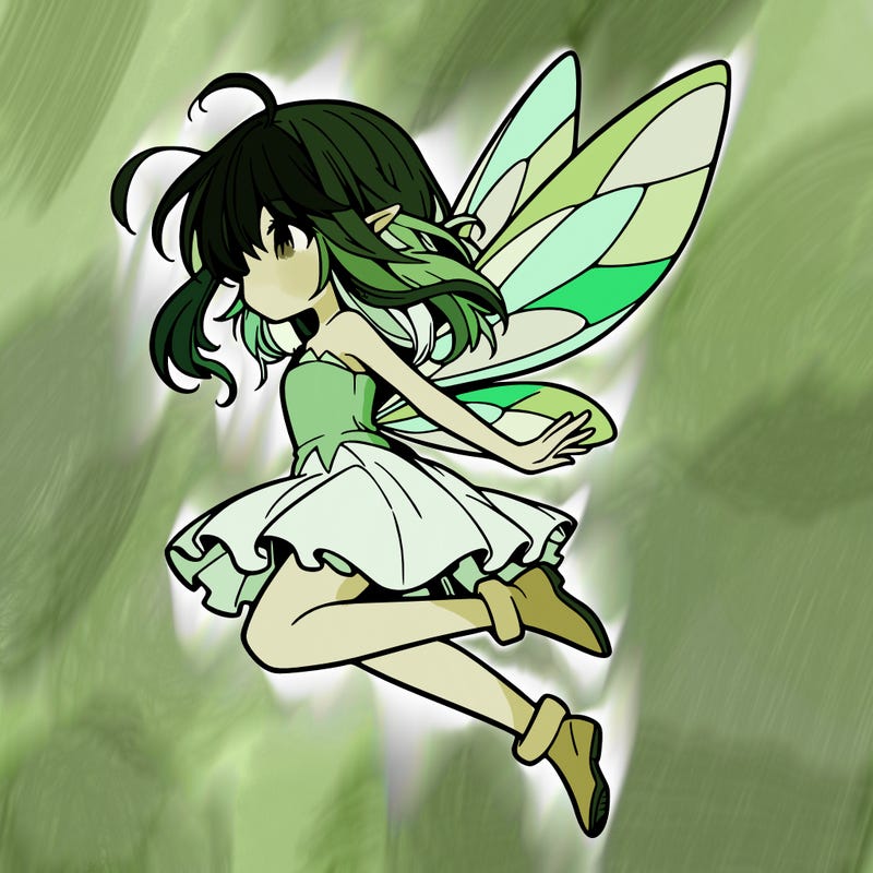 manga fairy flying