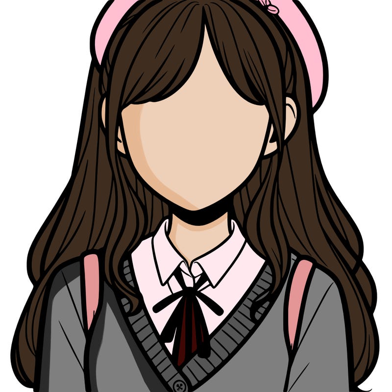 faceless preppy girl