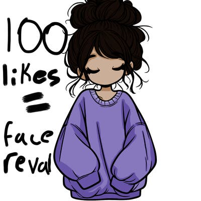 girl with baggy sweatshirt and messy bun