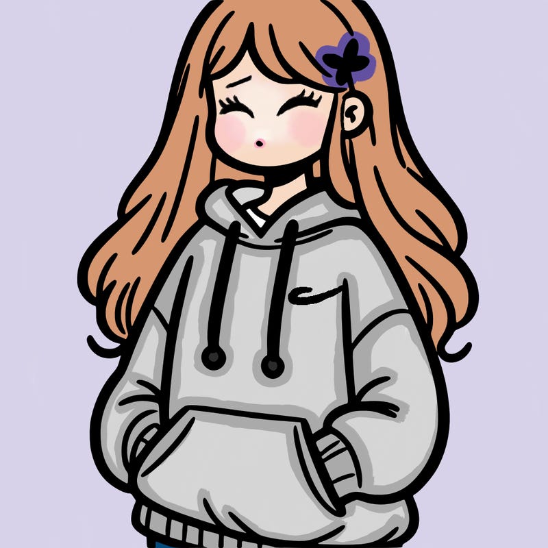 girl in sweatshirt
