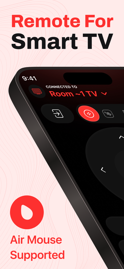 ThinQ TV - LG TV Remote - LG TV remote app interface featuring Air Mouse support for Smart TVs.