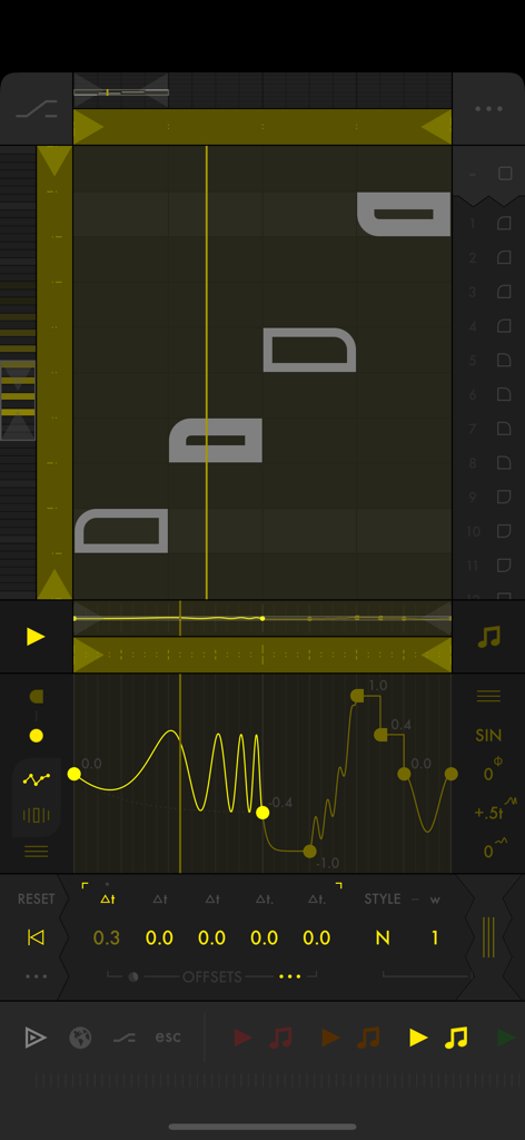 Fugue Machine Rubato - Interface of Fugue Machine Rubato showing a multi-playhead piano roll and complex automation curves.