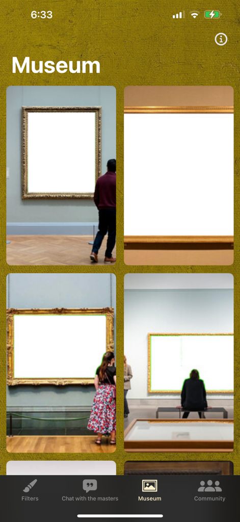AI Impressionist Painter - Selección de escenas de galerías de museos para exhibir pinturas personalizadas por IA