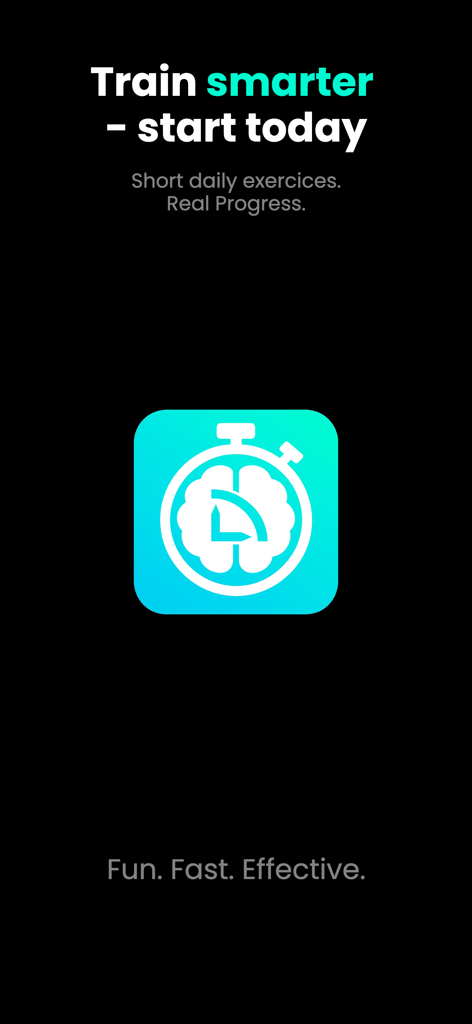 LOGIC Duel: Math Games - LOGIC Duel splash screen featuring the app icon and the slogan Train smarter start today