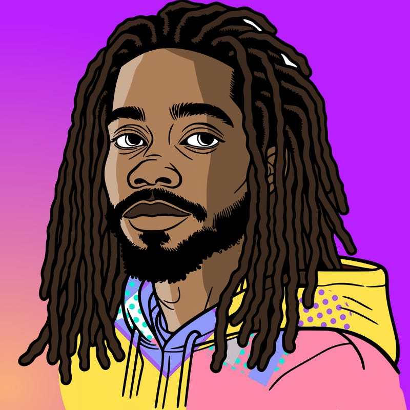 man with dreads