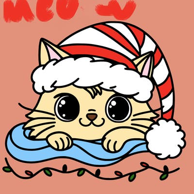 cat christmas